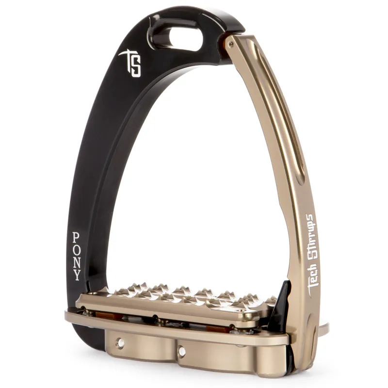 Tech Stirrups Venice Pony Plus - Black/Brown